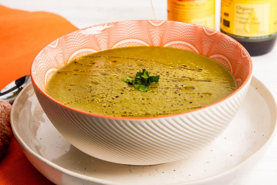 Creamy Kale & Spinach Soup