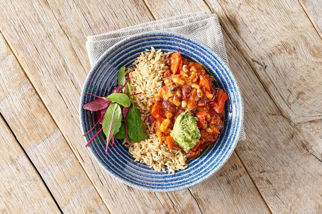 Vegan Mexican Chilli With Mixed Beans