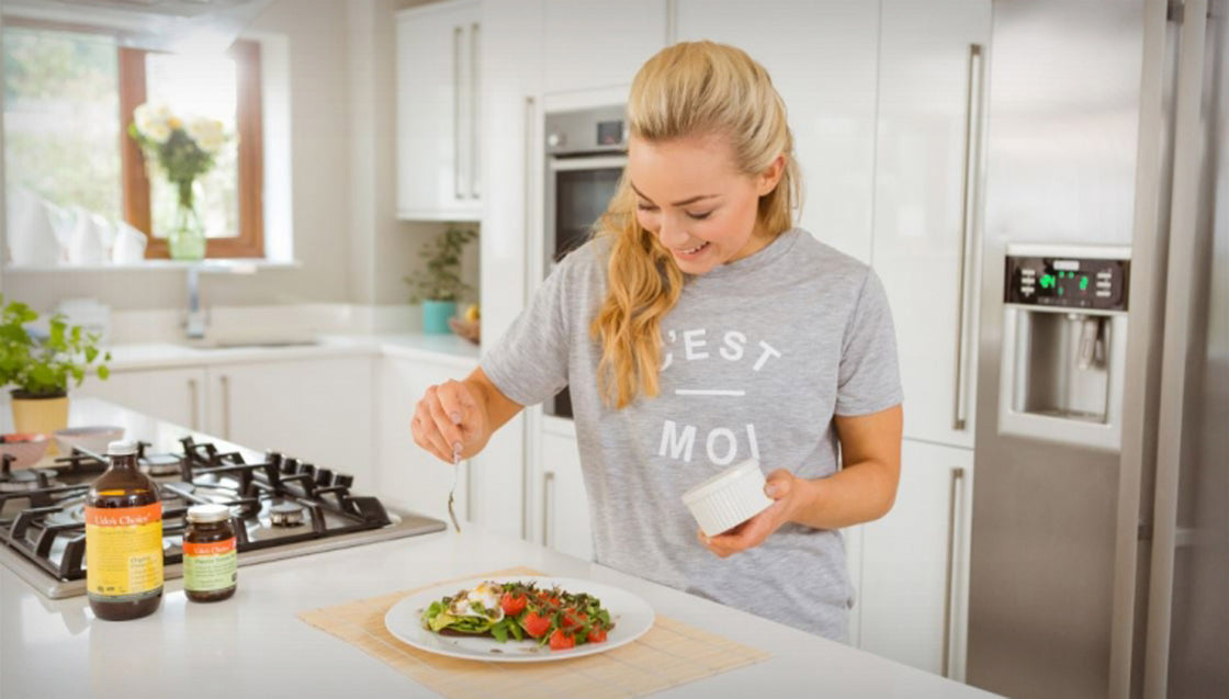 Poached Egg On Rye Toast With A Chilli And Basil Drizzle