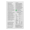 Supplement label with detailed ingredient list and nutritional information on a white background