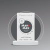 Man o Max supplement packaging on a gray background