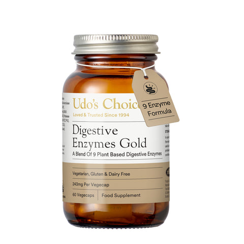 Udo's Choice Enzymes Gold – 9 Plant Enzymes, High Protease & Lipase