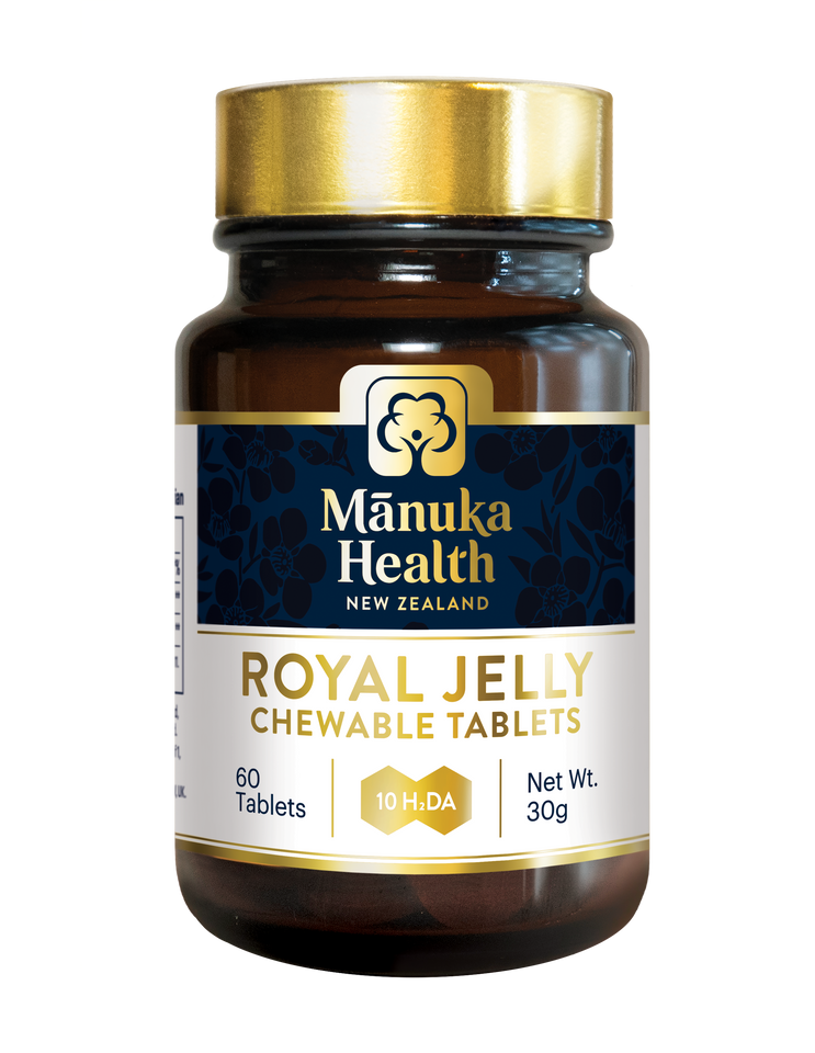 Mānuka Health Royal Jelly & Bee Pollen Chewable Tablets – 60 Tablets
