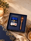 A gorgeous manuka health honey gift set complete with box and wooden spoon. Perfect for christmas gifts