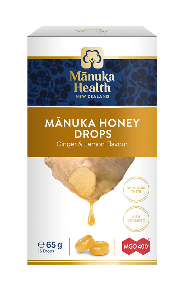 Manuka Health MGO 400+ Manuka Honey Ginger & Lemon Drops