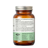 Brown glass supplement bottle with label on a white background
