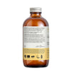 Brown bottle with a label on a white background