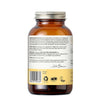 Brown supplement bottle with label on a white background