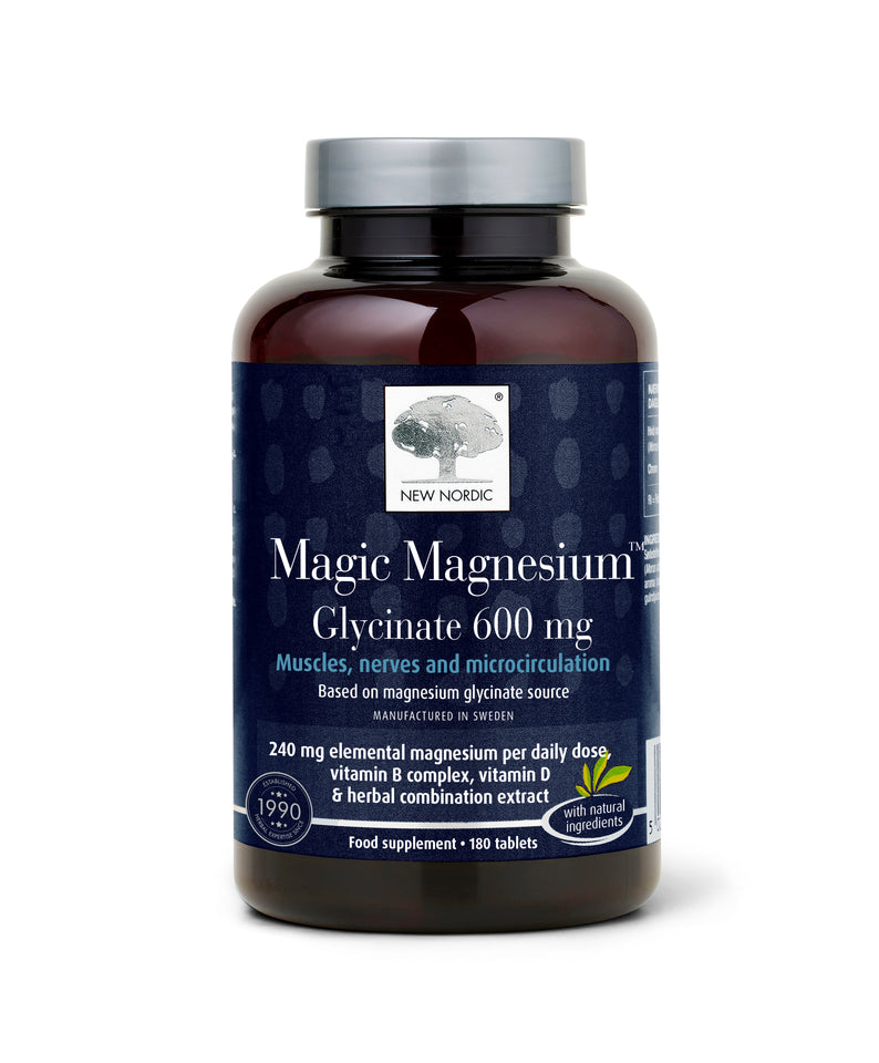 New Nordic Magic Magnesium™ Glycinate 600mg - 180 tablets